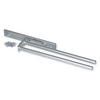 HANDTUCHHALTER, ausziehbar, 2 Arme, Aluminium, matt eloxiert - Dunkelgrau, Metall (12/6/48cm) - EMUCA