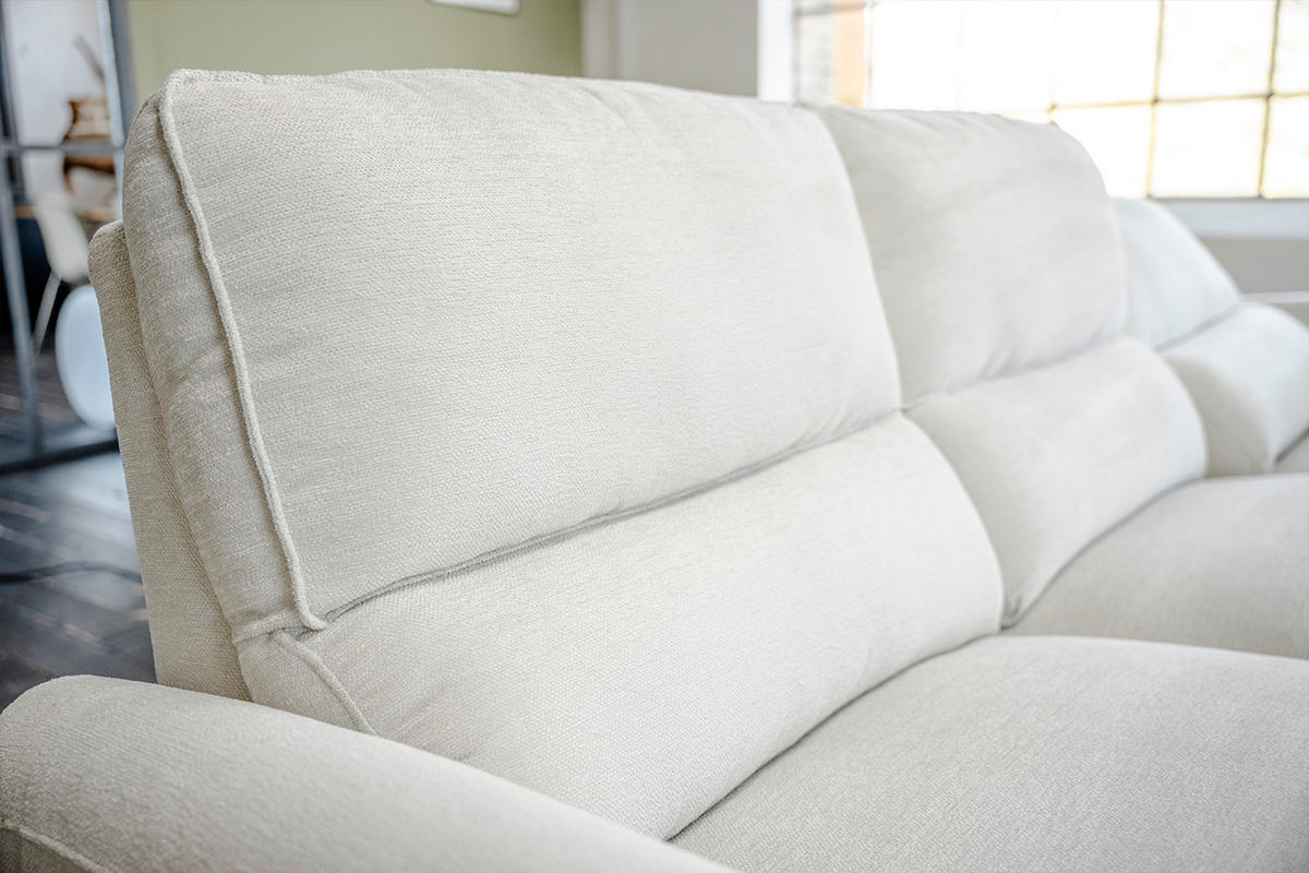 ECKSOFA ADRIANA Hellgrau Flachgewebe Relaxfunktion - Hellgrau/Schwarz, Textil/Metall (280/163cm) - KAWOLA