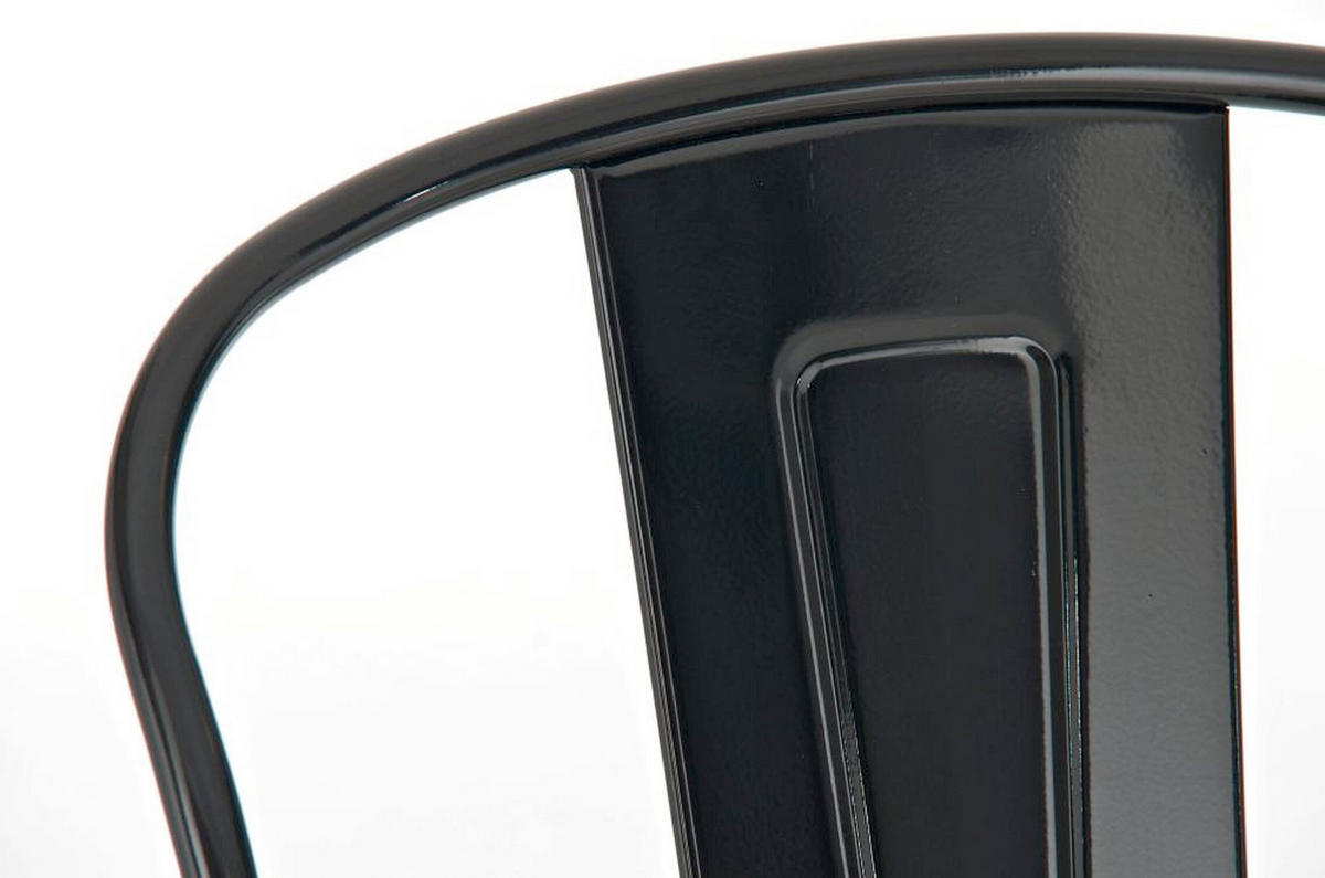 BARHOCKER Adnan, Schwarz - Schwarz, Metall (44/100/52cm) - TPFLiving