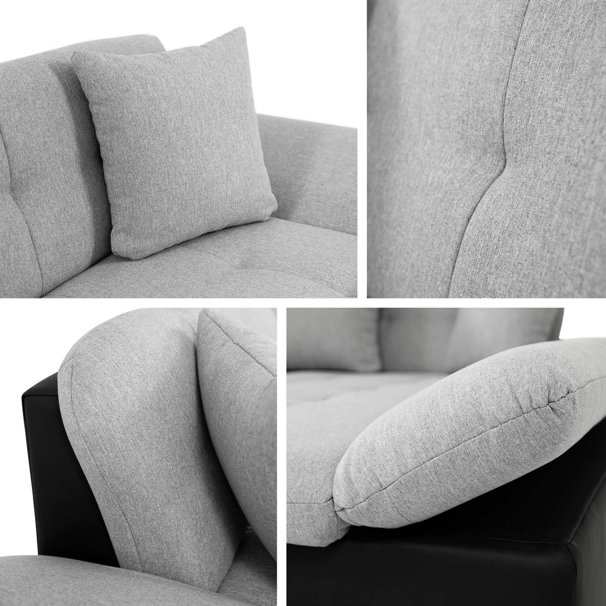 ECKSOFA Malwi, Seite: Links - Currygelb, Holz/Textil (278/161cm) - MIRJAN24