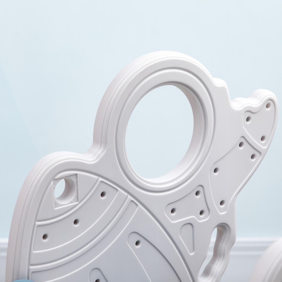 KINDERRUTSCHE für Kinder von 1,5 bis 3 Jahren mit Raketen-Design - Blau, Kunststoff (46.5/80/157cm) - AIYAPLAY