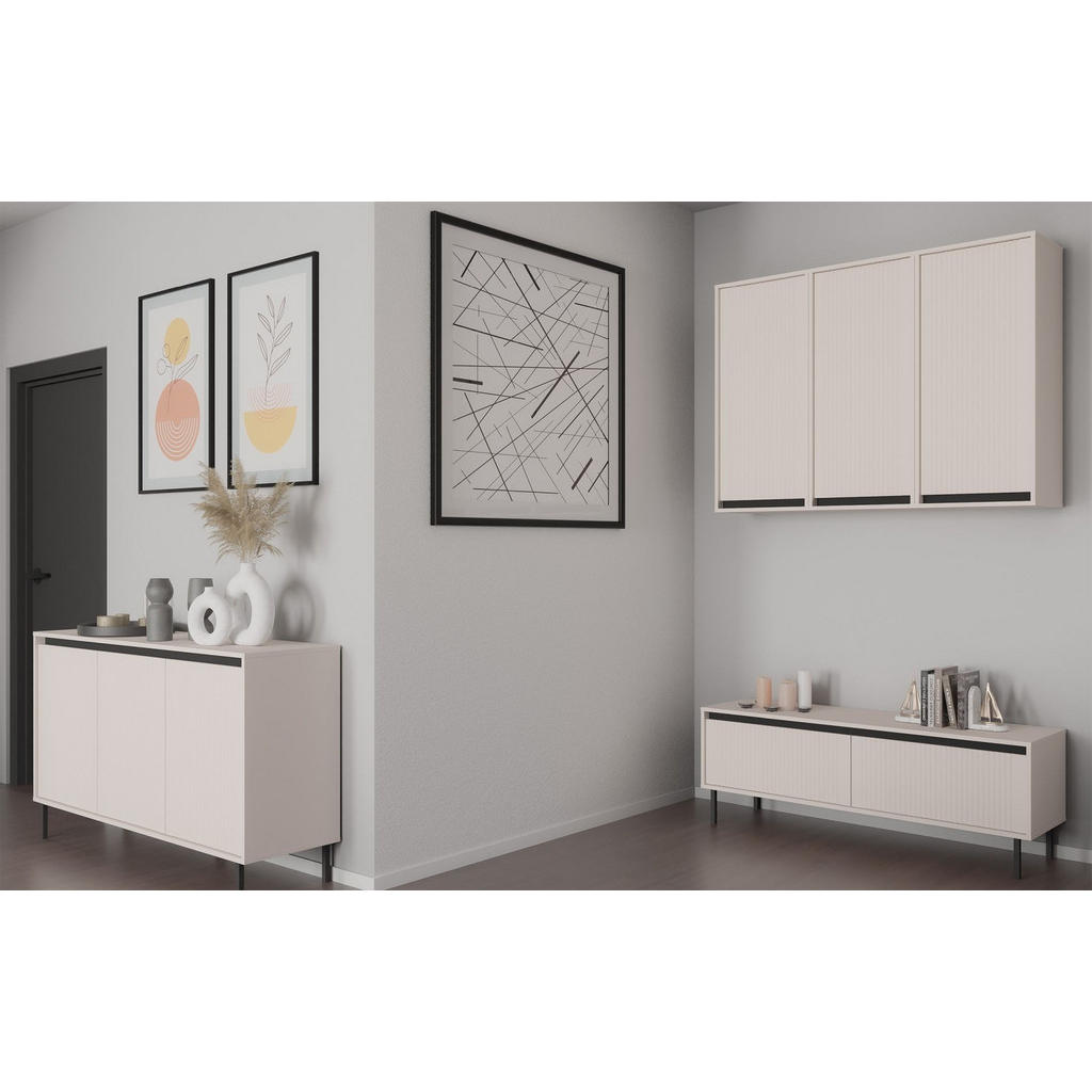 Thumbnail - Selsey Sideboard, Beige, Holzwerkstoff, 6 Fächer, Rechteckig, 148.6x84.7x40 cm, Wohnzimmer, Kommoden & Sideboards, Sideb...