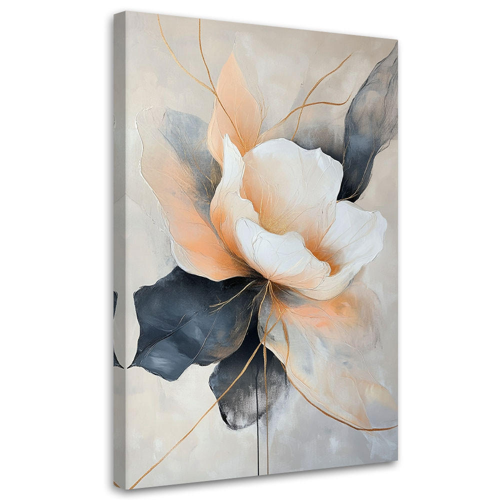 Feeby Leinwandbild Grau 80x120 cm
