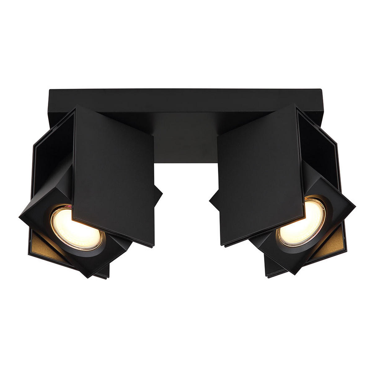 LED DECKENLEUCHTE RORY Schwarz Metall - Schwarz, Metall (25.6/8.4/15.7cm) - Globo Lighting