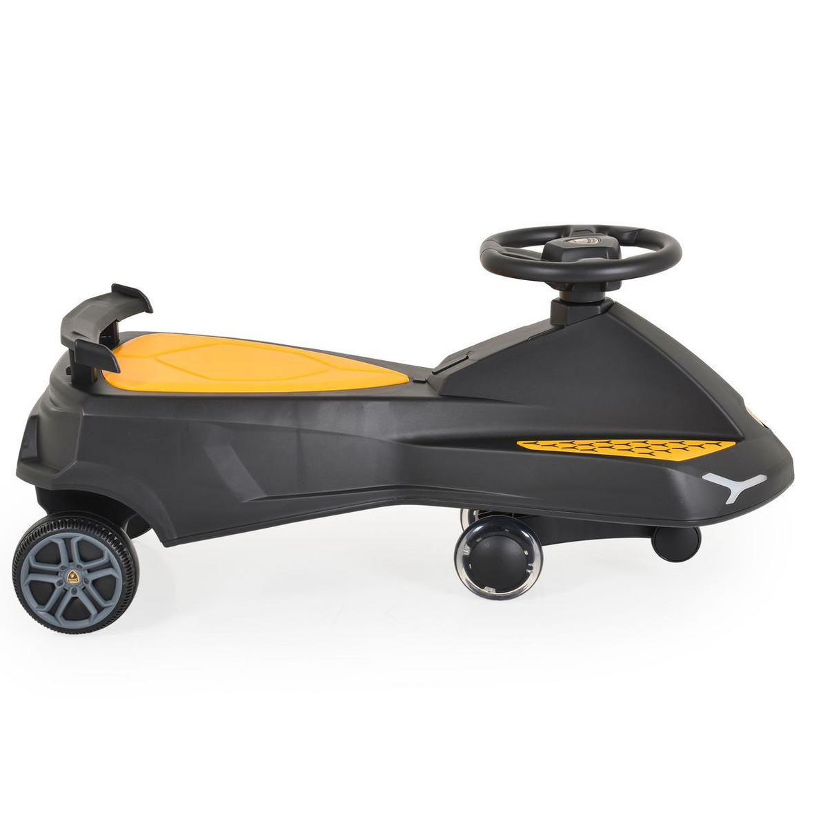 RUTSCHER Lamborghini Swing Car schwarz Car Musikfunktion Lichter bis 110kg - Schwarz, Kunststoff (78/32/36cm) - Moni