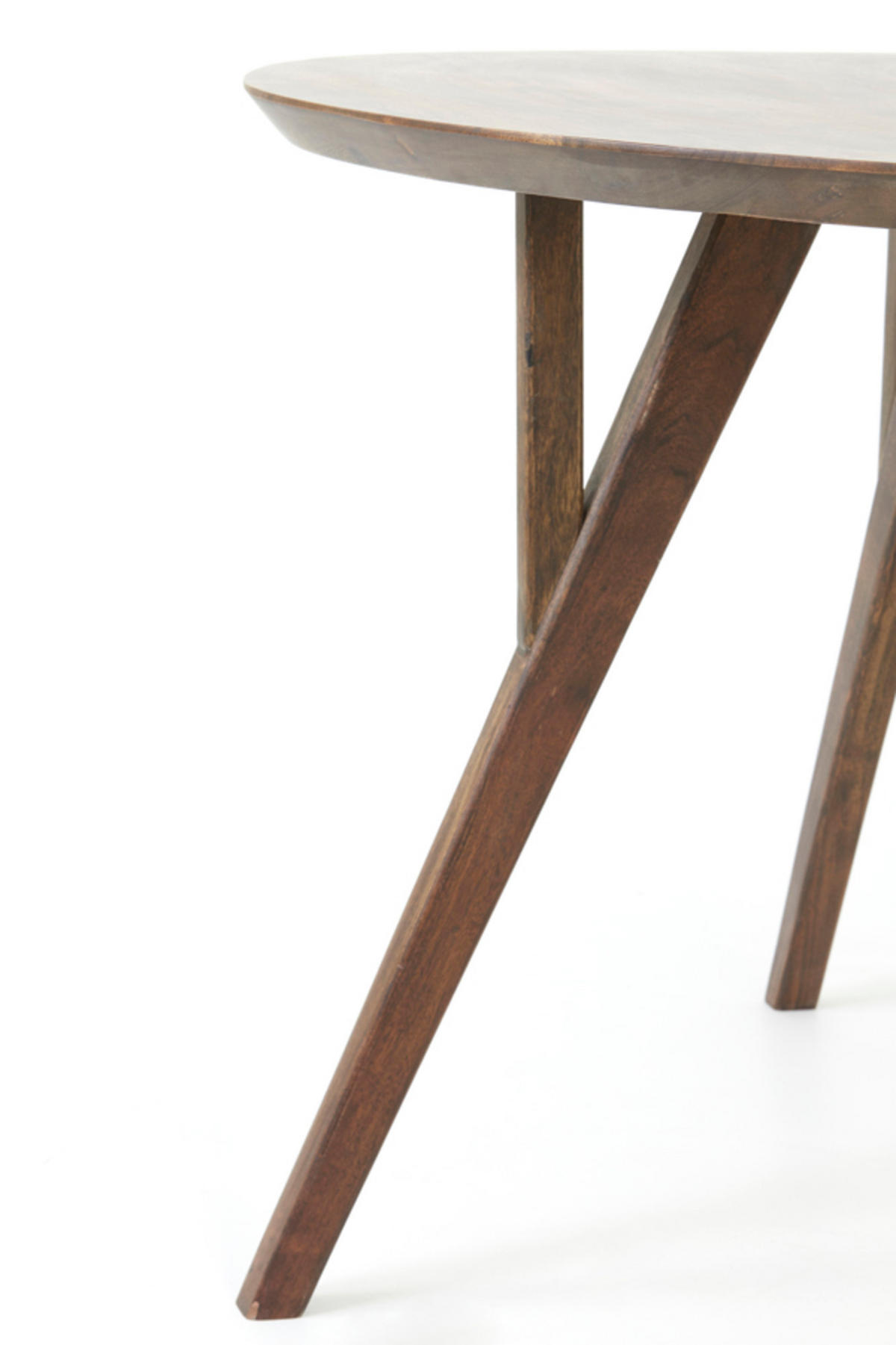 ESSTISCH Quenza Braun Ø140/76 cm - Dunkelbraun, Holz (140/140/76cm) - Light & Living