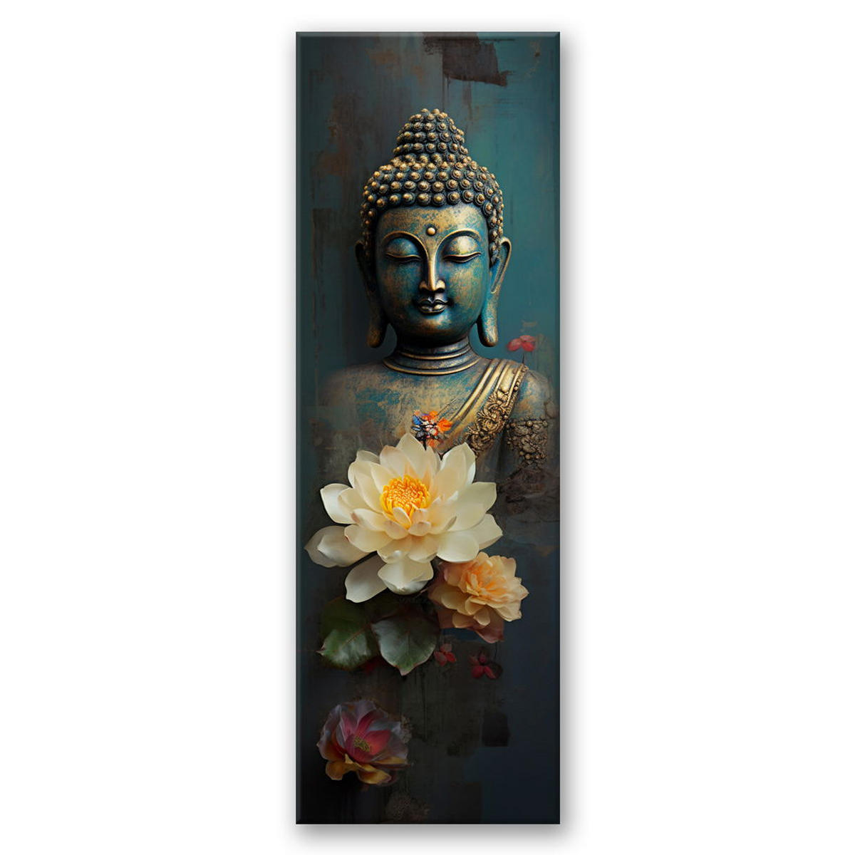 KUNSTDRUCK Blau 30/90 cm - Blau, Textil (30/90cm) - KUNSTLOFT