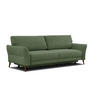 SOFA FIGARI 3-Sitzer mit Schlaffunktion, grün - Braun/Grün, Holz/Textil (232/90/107cm) - Courtois Laville