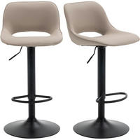 BARHOCKER 2er Set Höhenverstellbar Drehstuhl Khaki - Olivgrün, Kunststoff (49/80/44cm)
