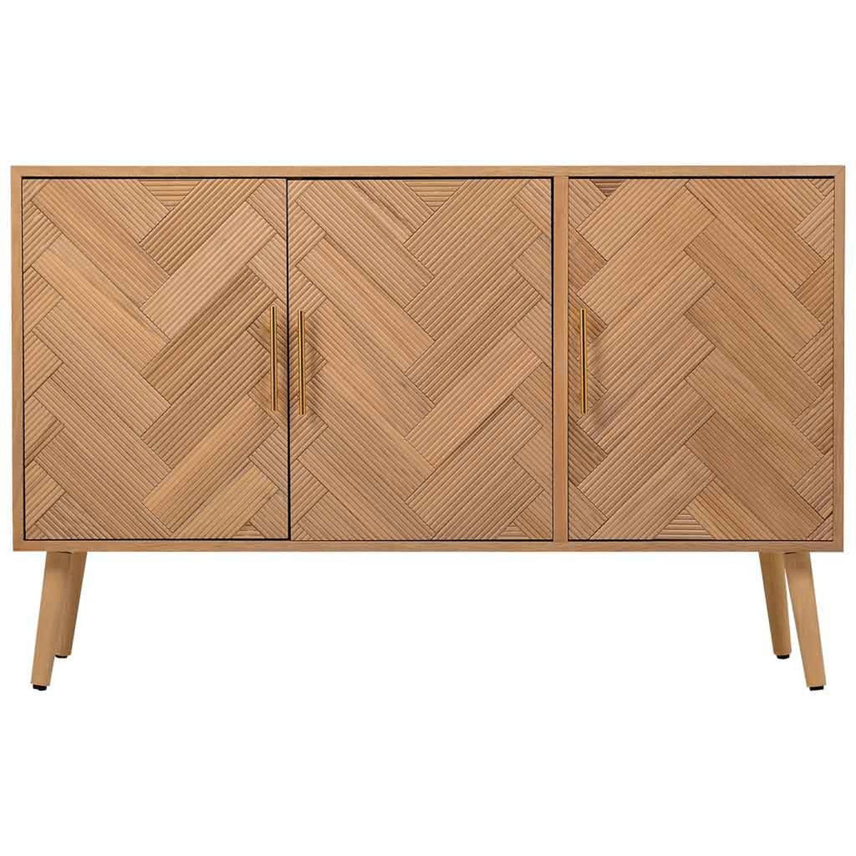 ANRICHTE aus Holz 120x34x76 braunem - Braun, Holzwerkstoff (34/120/76cm) - Wanderlust