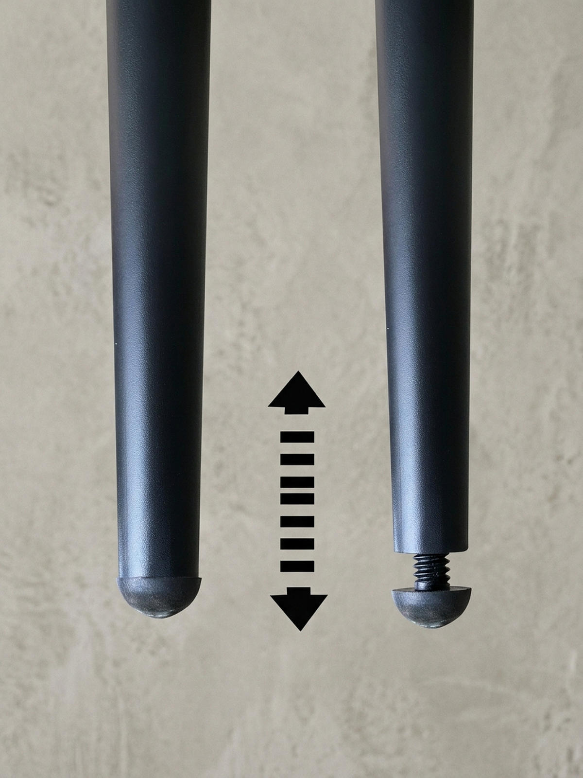 BARHOCKER Samt Metallbeine Skandi-Stil ADIGE, Beige 56x53x103 cm - Beige/Schwarz, Textil/Metall (56/103/53cm) - KADIMA DESIGN