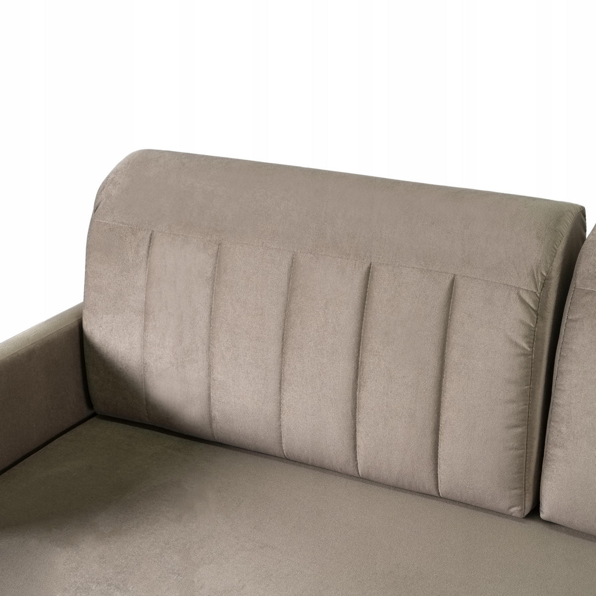 SCHLAFSOFA LUMO Schlaffunktion Zweisitzer beige - Bronzefarben, Holz/Textil (204/91/96cm) - makarowski meble