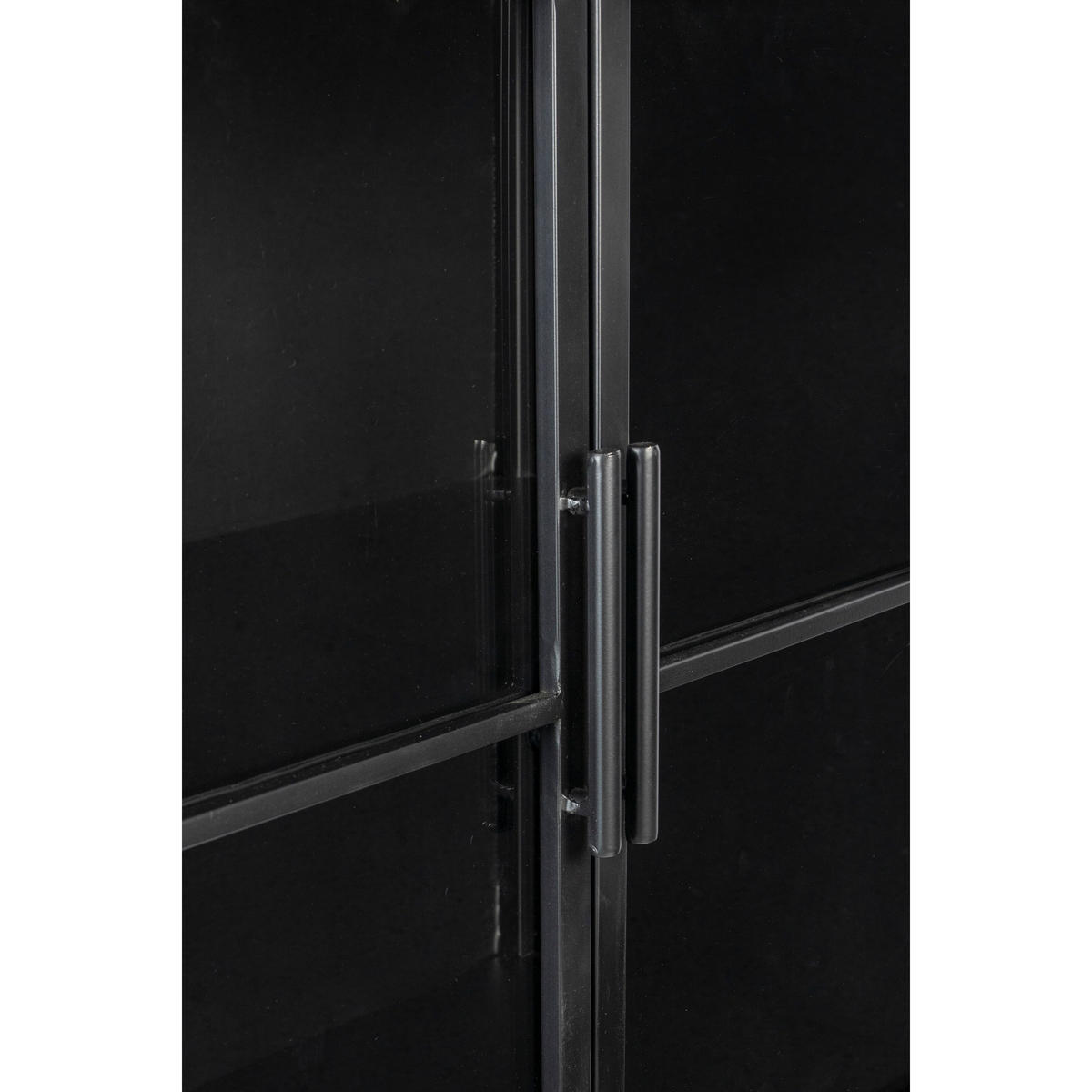 AUFBEWAHRUNGSSCHRANK Ferre Kast auf Rollen Hoch Holz/Metall Schwarz - Schwarz, Holz (35/133/76cm) - Housecraft Living