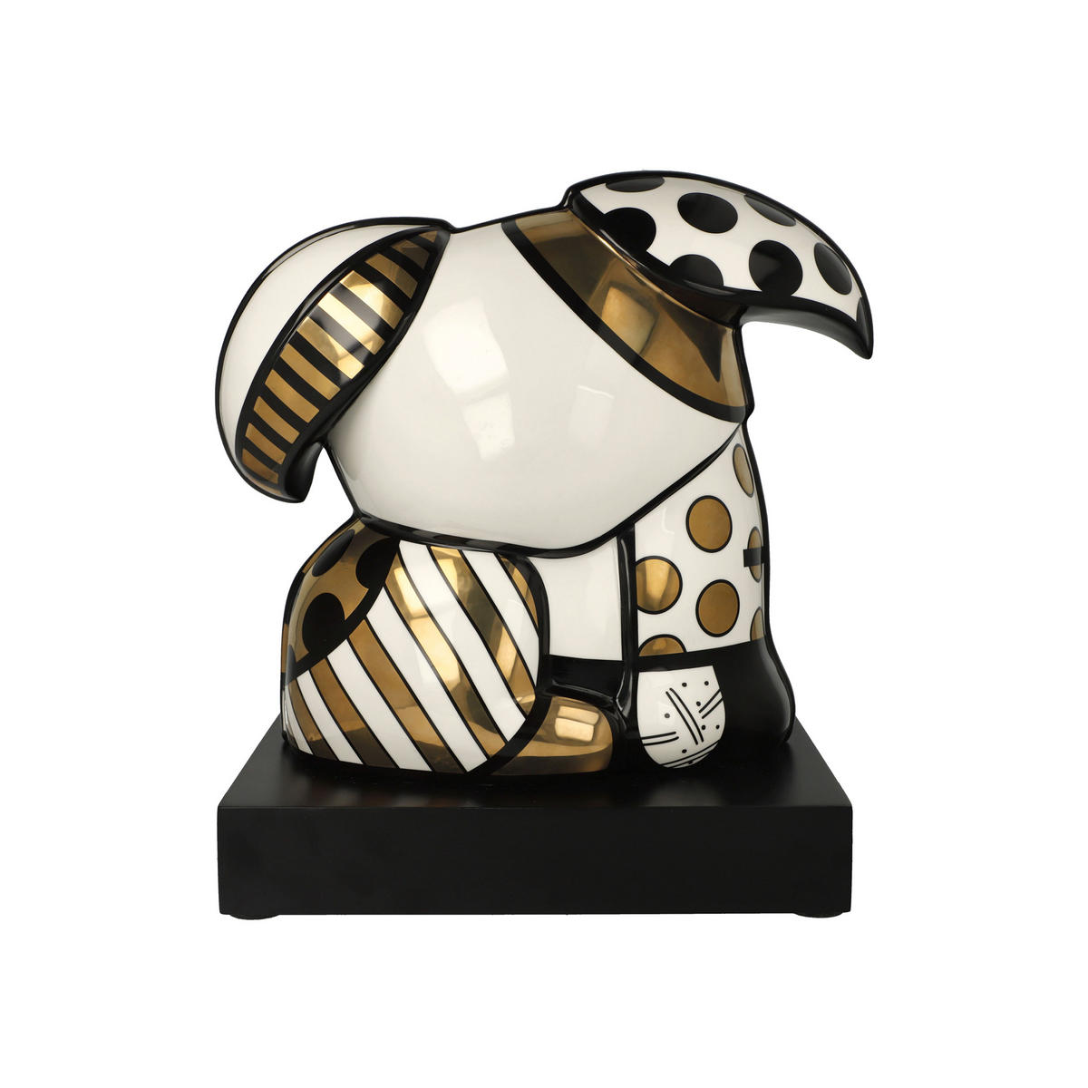 DEKOFIGUR Romero Britto - Golden Ginger, Porzellan, Gold, Limited Edition, 30 cm - Goldfarben, Keramik (21/30/28.5cm) - Goebel