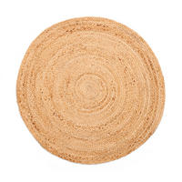 JUTETEPPICH Nitin natur 100/100 cm - Naturfarben, Naturmaterialien (100/100cm) - My-Rug