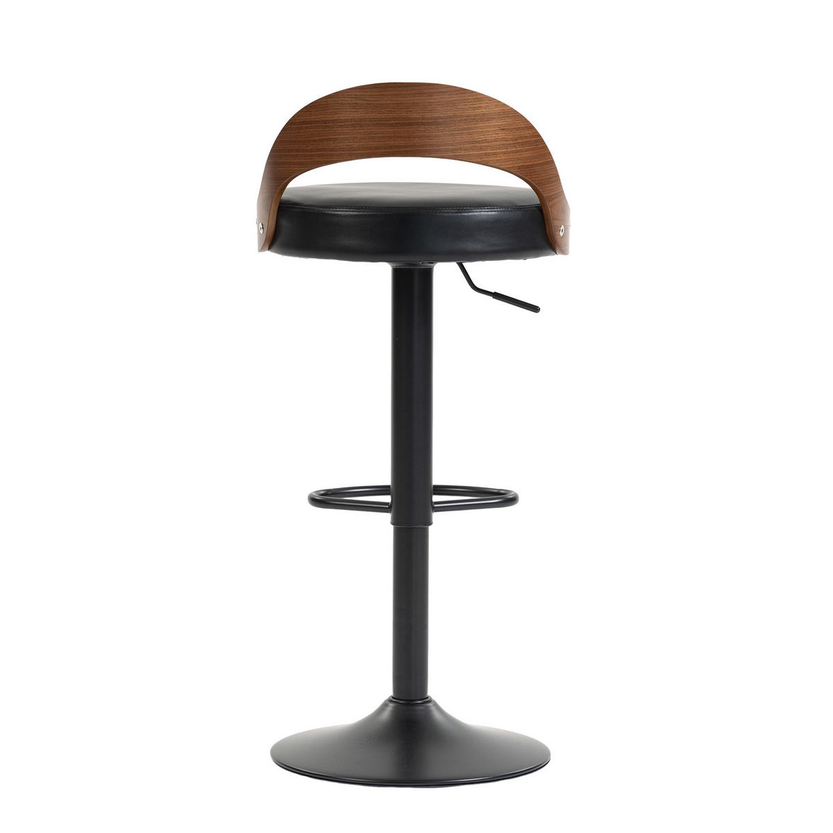 BARHOCKER,2ER-SET,BARSTÜHLE 360° drehbar,höhenverstellbar,Schwarz - Schwarz, Metall (42/77/42.5cm) - LVHOM