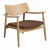 FÅTÖLJ Gina 68 x 68 x 72 cm – ekfärgad - Ekfärgad, Trä/Textil (68/72/68cm) - ebuy24