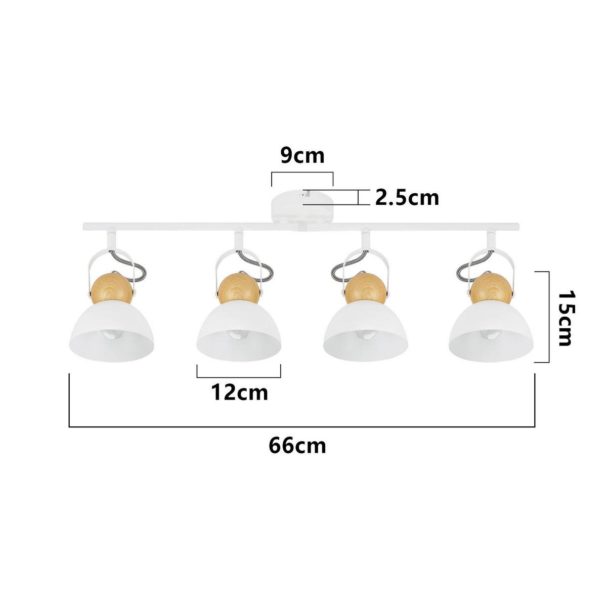 STRAHLER Foreman 66/21/15 cm - Weiß, Metall (66/21/15cm) - Nettlife