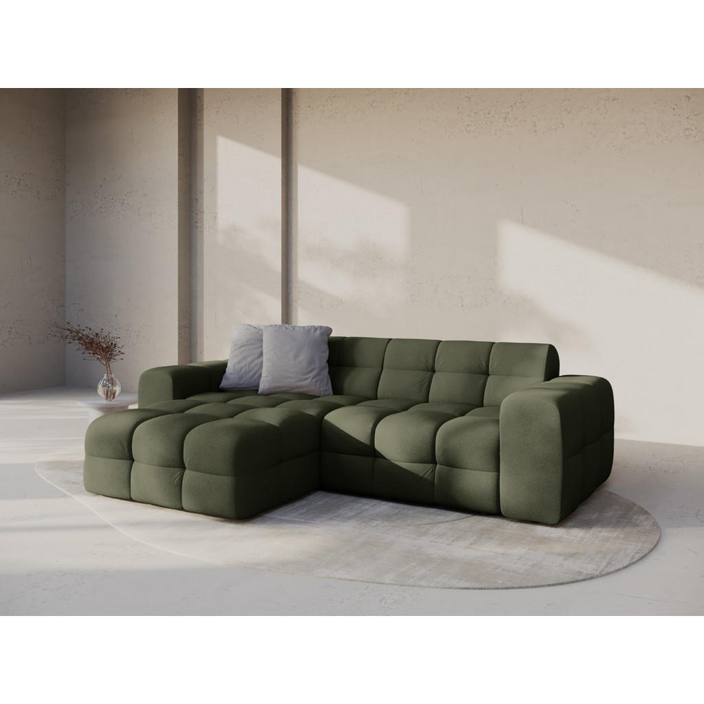Thumbnail - Micadoni Ecksofa, Waldgrün, Textil, 4-Sitzer, L-Form, 256x173 cm, Hergestellt in Europa, Wohnzimmer, Sofas & Couches, Wo...
