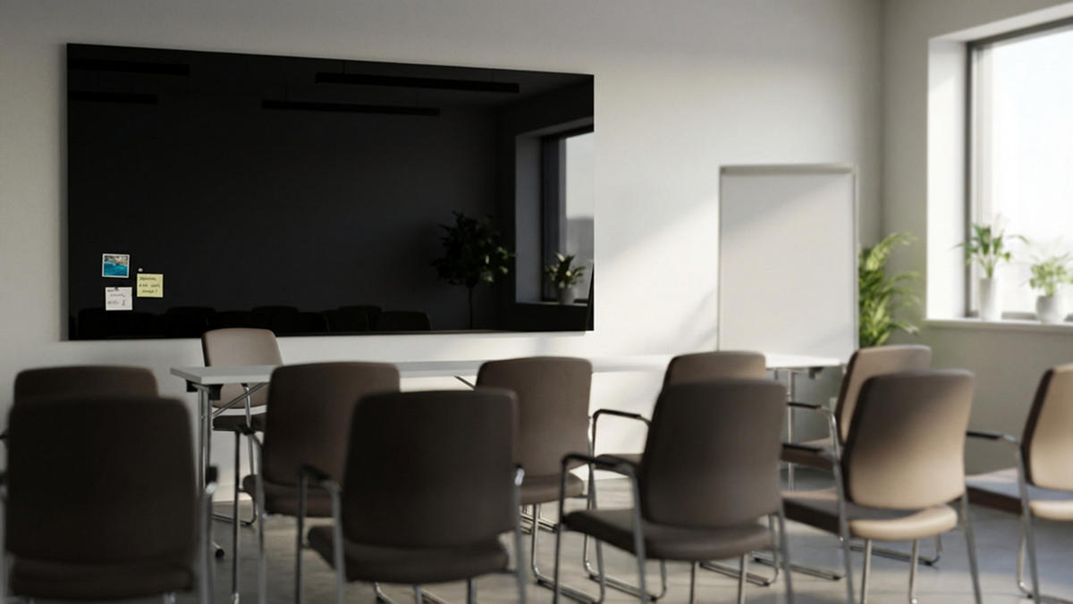 GLASBOARD - Schwarz 200x120 cm - Schwarz, Glas (200/120/0.7cm) - ALLboards