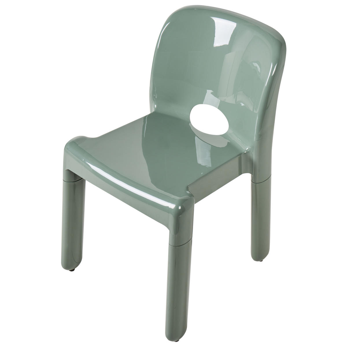 GARTENSTUHL 4er-Set Grün Betim - Grün, Kunststoff (43/76/49cm) - Beliani