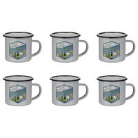TASSEN 6er-Set Peanuts 380 ml - Grau, Keramik (0.38L) - Butlers