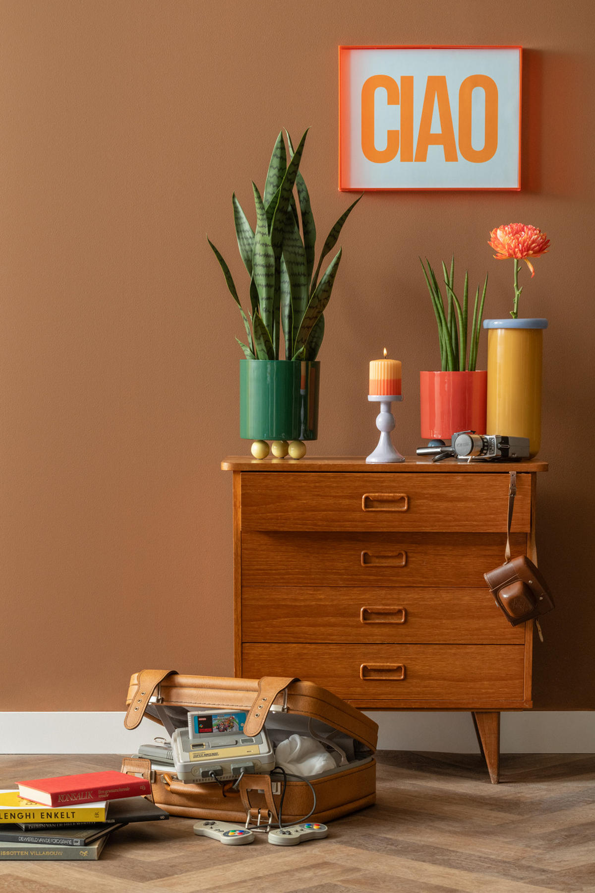 KERZENHALTER Funky Lila 8.5/8.5/15 cm - Lila, Metall (8.5/15/8.5cm) - Present Time