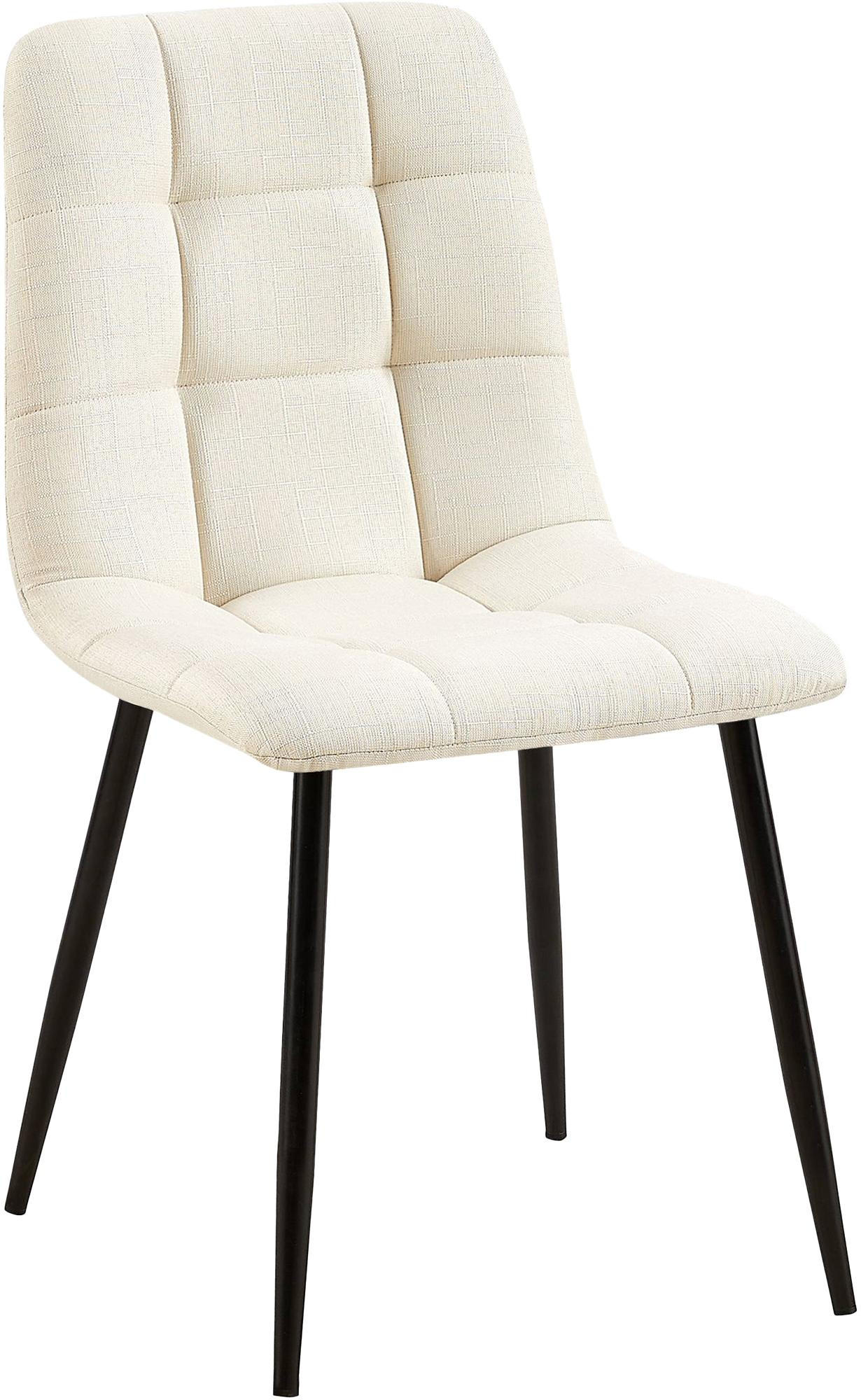 STUHL Stoff Creme - Creme, Textil/Metall (45/84/55cm) - CLP