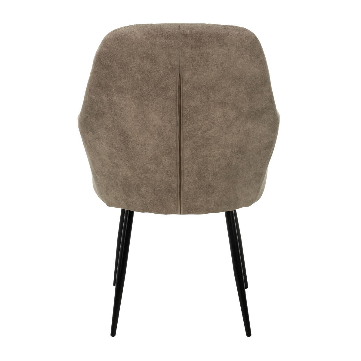 ESSZIMMERSTUHL Samt Olive 2er Set - Schwarz/Olivgrün, Textil/Metall (58/83/43cm) - ECD-Germany
