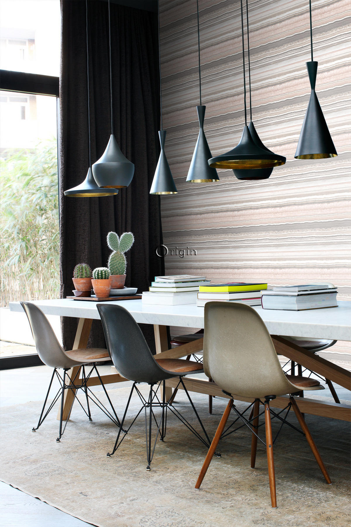 TAPETE Marmor-Optik 53 cm x 10.05 m - Beige, Papier (53/1000cm) - Origin Wallcoverings