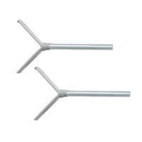 TREPPENBEFESTIGUNG für Türschutzgitter easySafe+ 2erSet Y-Spindeln - Silberfarben, Metall (13/2.7cm) - Roba