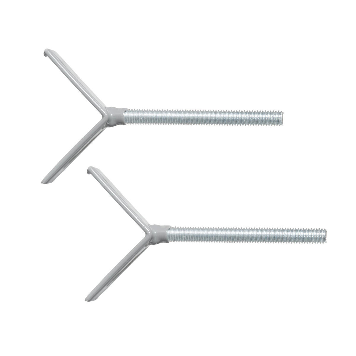 TREPPENBEFESTIGUNG für Türschutzgitter easySafe+ 2erSet Y-Spindeln - Silberfarben, Metall (13/2.7cm) - Roba