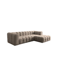 ECKSOFA Solvie In Tiffani - Taupe, Holzwerkstoff/Textil (290/193cm) - Fun Möbel