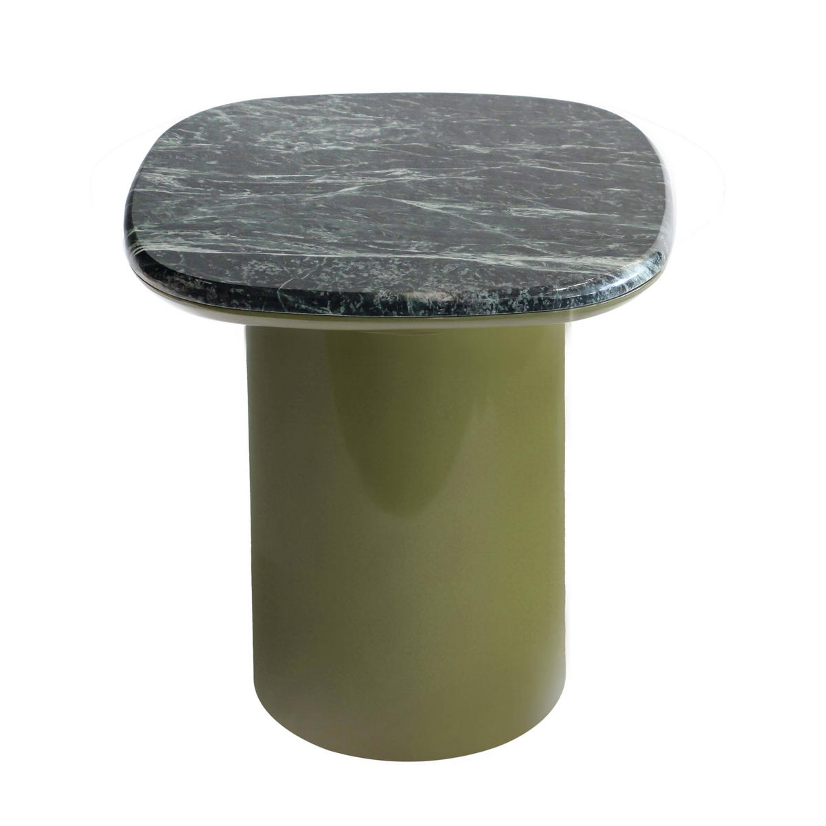 COUCHTISCH, Olivgrün - Grün, Naturmaterialien (42/42/45cm) - Oviala