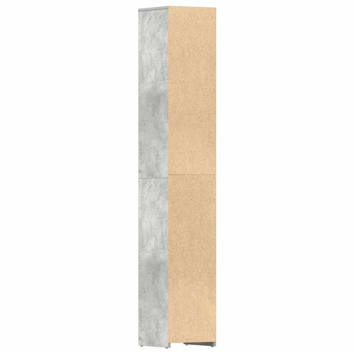 BADEZIMMERSCHRANK Betongrau 30/30/183,5 Cm Holzwerkstoff - Grau, Holzwerkstoff (30/183.5/30cm) - vidaXL