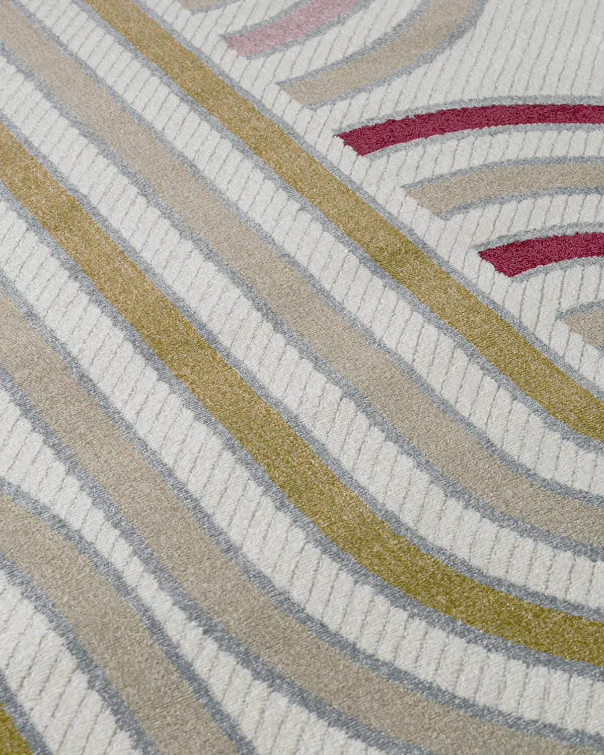 BARNMATTA Alora Rojo Mazovia 120x170cm Creme Rosa Geometrisk Kort Lugg - Cremefärgad, Textil (120/170cm) - Mazovia