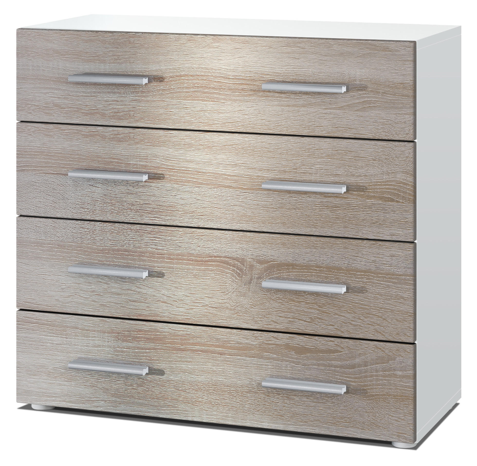 KOMMODE Pavos Eiche sägerau - Eiche San Remo, Holzwerkstoff (76/72/35cm) - Vladon