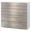 KOMMODE Pavos Eiche sägerau - Eiche San Remo, Holzwerkstoff (76/72/35cm) - Vladon