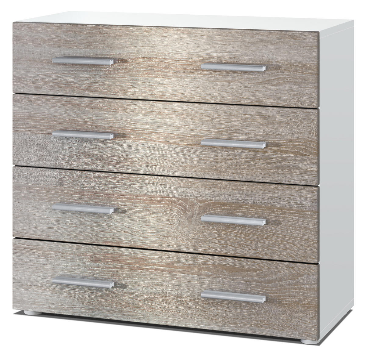 KOMMODE Pavos Eiche sägerau - Eiche San Remo, Holzwerkstoff (76/72/35cm) - Vladon