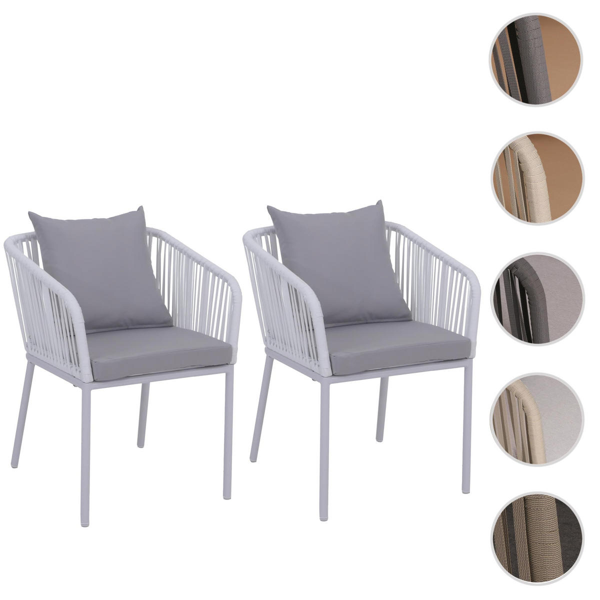 ZÁHRADNÁ STOLIČKA Svetlošedá - svetlosivá, textil (55/75/55cm) - MCW