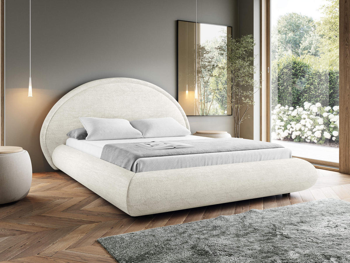 POLSTERBETT Otis - Creme, Holz/Textil (160/200cm) - MIRJAN24