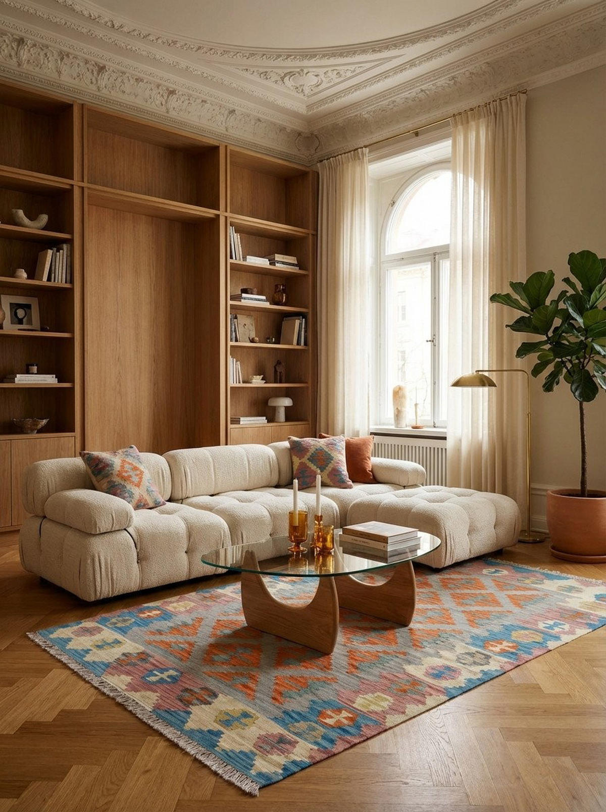 HANDWEBTEPPICH Kelim Gashgai Grau 175/115 cm Schurwolle - Grau, Textil (115/175cm) - Looma