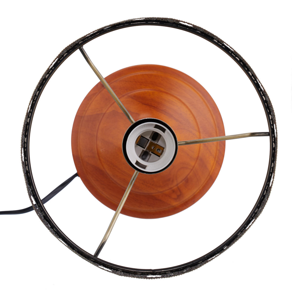 TISCHLAMPE - Multicolor, Glas/Holz (21/21/39cm) - Relaxdays