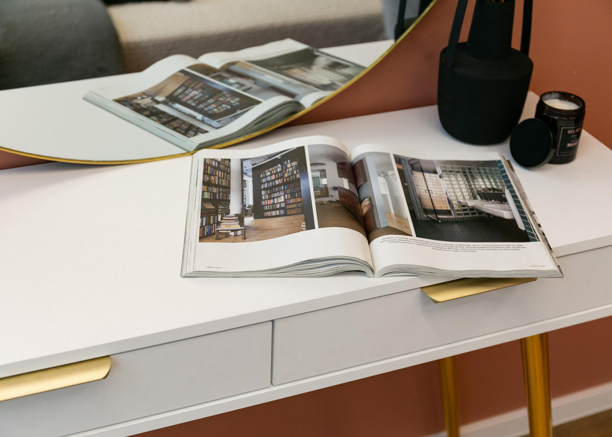 KONSOLENTISCH Oval Weiß 112 cm - Goldfarben/Weiß, Holzwerkstoff/Metall (38/112/78cm) - Selsey