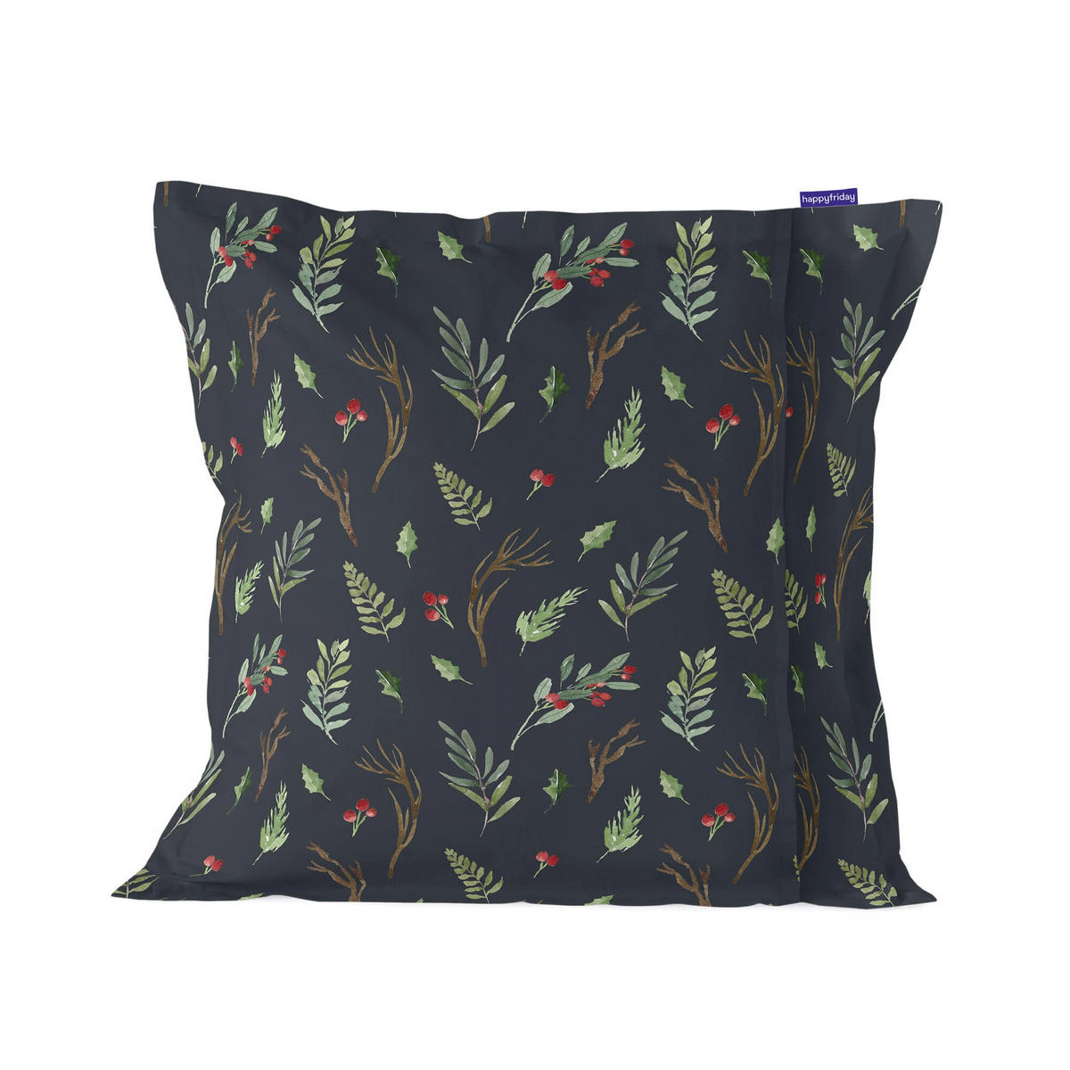 KISSENBEZUG mystical winter 60x60 cm mehrfarbig - Multicolor, Textil (60/60cm) - Happy Friday