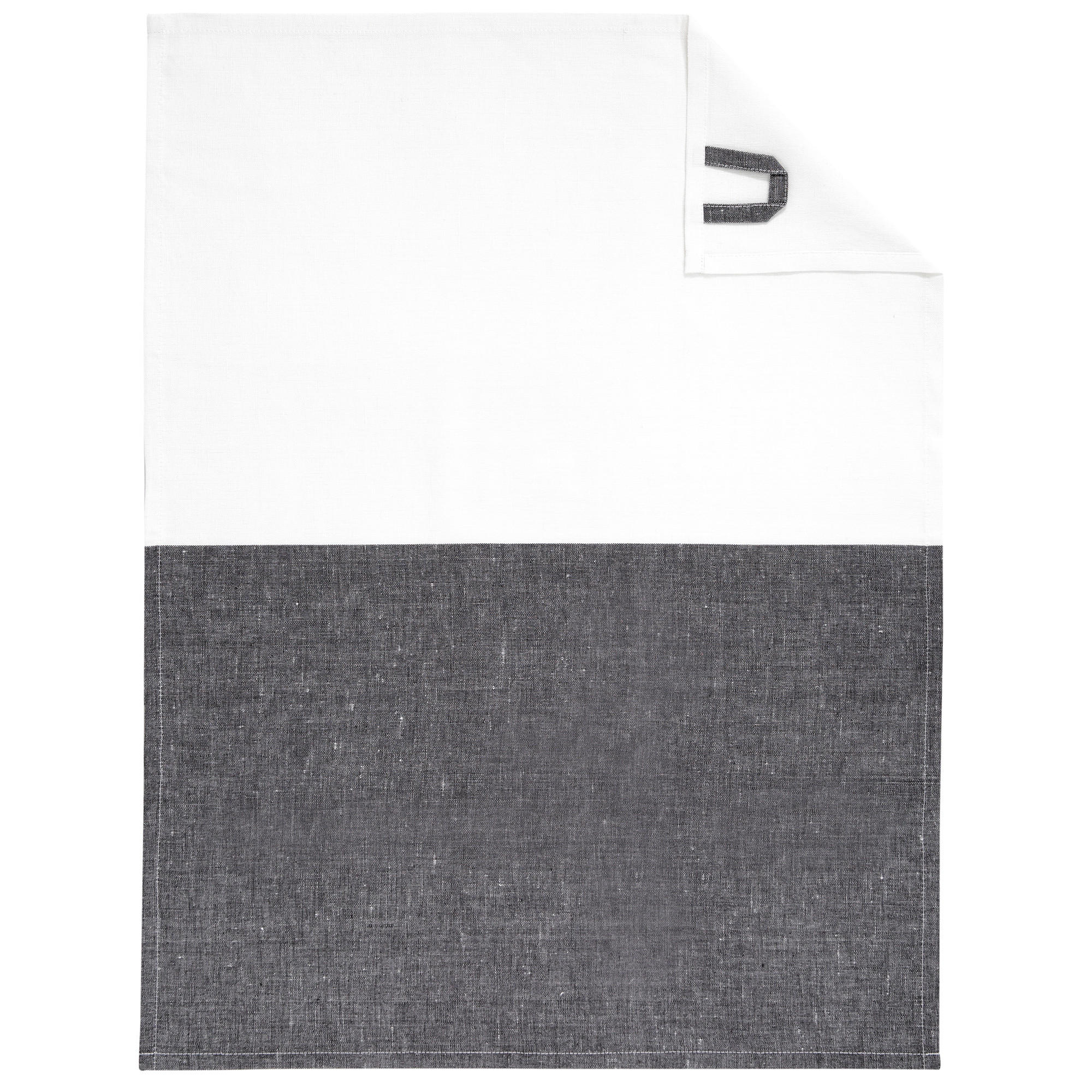 GESCHIRRTÜCHER CUISINE DUO 535 SCHWARZ/WEISS - 96 - Schwarz, Textil (50/70cm) - Cawoe