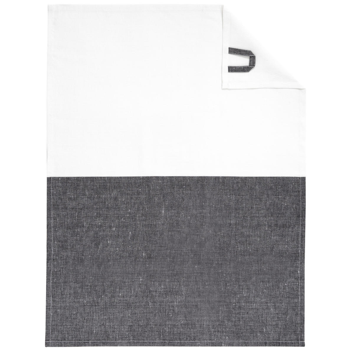 GESCHIRRTÜCHER CUISINE DUO 535 SCHWARZ/WEISS - 96 - Schwarz, Textil (50/70cm) - Cawoe