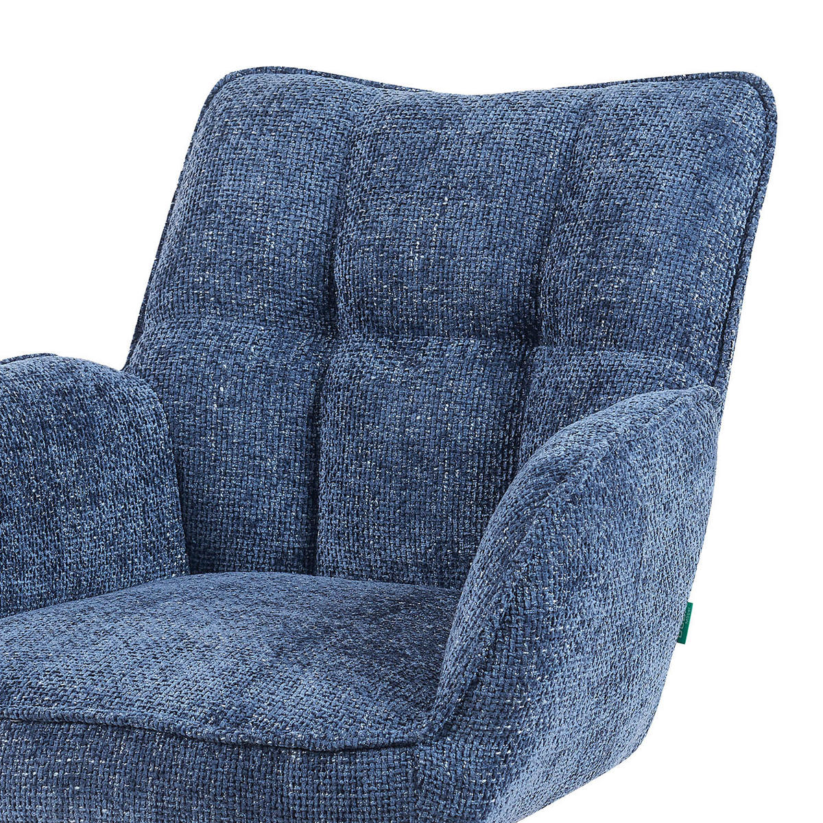 BÜROSTUHL Mika-Keno - Honigeiche/Blau, Eichenholz/Holz (59/85/66cm) - DUBI Möbel