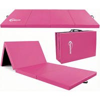 GYMNASTIKMATTE zum Wenden - 180/60/5 cm Faltbare Turnmatte - Pink, Kunststoff (60/180cm) - eyepower