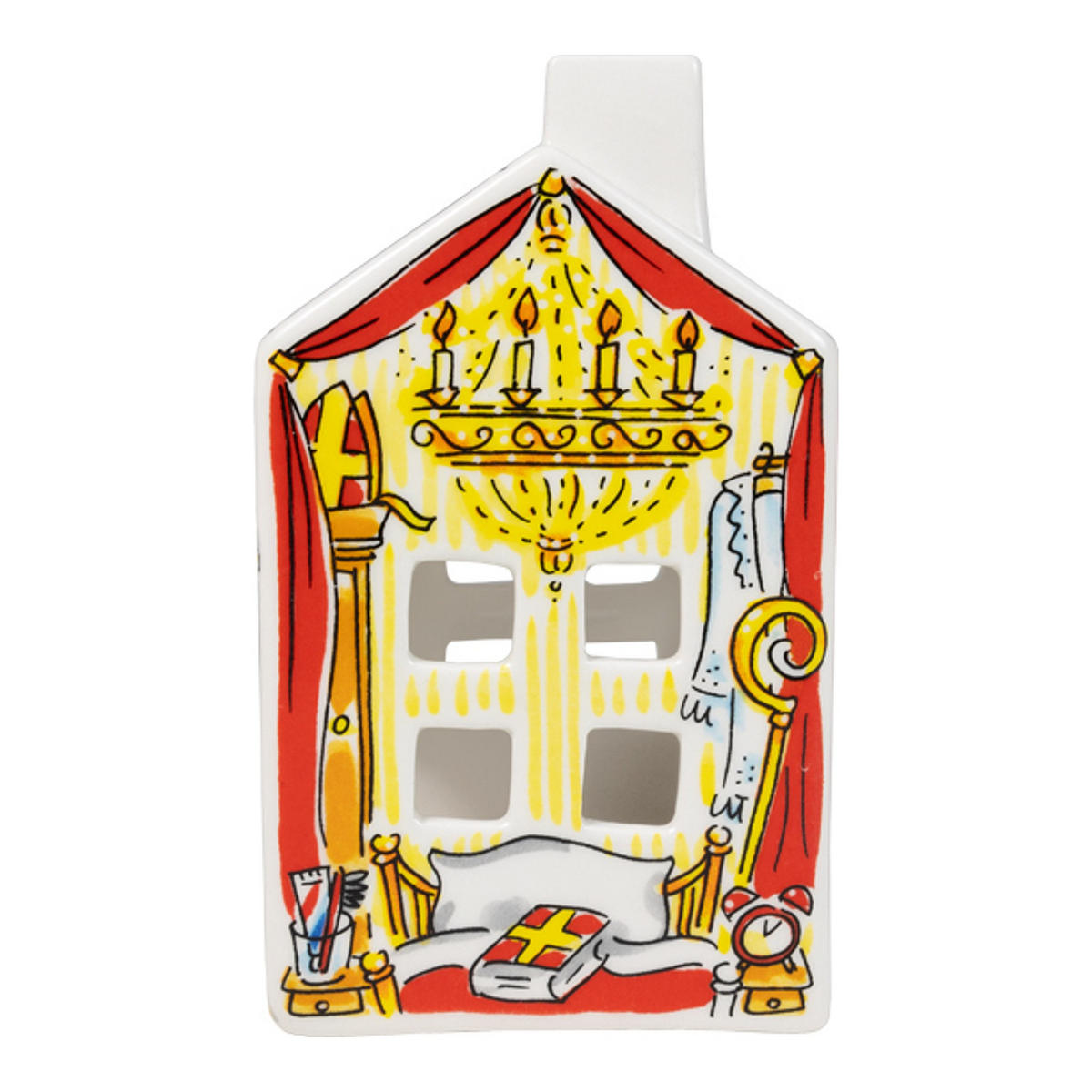 LICHTHAUS Nikolausabend in Bunt - 14,5cm - Multicolor, Keramik (8.5/14.5/8.3cm) - Blond Amsterdam